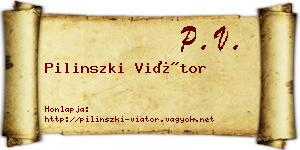 Pilinszki Viátor névjegykártya